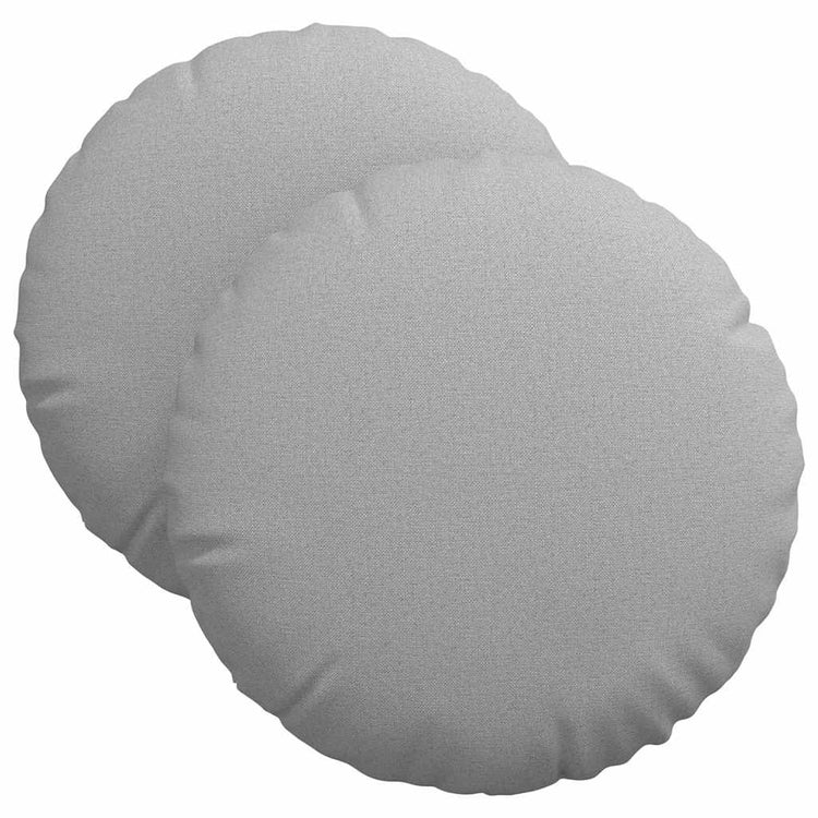 Vidaxl zitkussens 2 st stof wolkengrijs ø40 x 13 cm