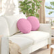 Vidaxl zitkussens 2 st stof roze ø40 x 13 cm