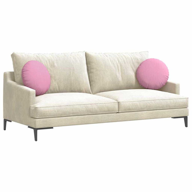 Vidaxl zitkussens 2 st stof roze ø40 x 13 cm