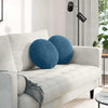 Vidaxl zitkussens 2 stuks blauw ø 40 x 13 cm fluweel