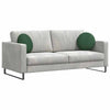 Vidaxl zitkussens 2 pcs donkergroen ø 40 cm katoen stof
