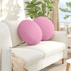 Vidaxl zitkussens 2 pcs roze ø50 x 19 cm stof