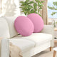 Vidaxl zitkussens 2 st stof roze ø50 x 19 cm