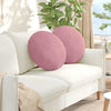 Vidaxl zitkussens 2 stuks roze ø 40 x 13 cm fluweel