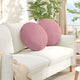 Vidaxl zitkussens 2 st fluweel roze ø50 x 19 cm