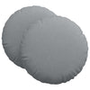 Vidaxl zitkussens 2 pcs lichtgrijs ø60 x 21 cm stof