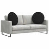Vidaxl zitkussens 2 pcs zwart ø60 x 21 cm stof