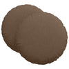 Vidaxl zitkussens 2 pcs bruin ø60 x 21 cm stof