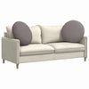 Vidaxl zitkussens 2 pcs taupe ø60 x 21 cm stof