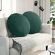 Vidaxl zitkussens 2 st fluweel donkergroen ø60 x 21 cm
