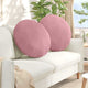 Vidaxl zitkussens 2 st fluweel roze ø60 x 21 cm