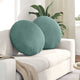 Vidaxl zitkussens 2 st fluweel zeegroen ø60 x 21 cm