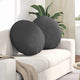 Vidaxl zitkussens 2 st katoen stof donkergrijs ø60 x 21 cm