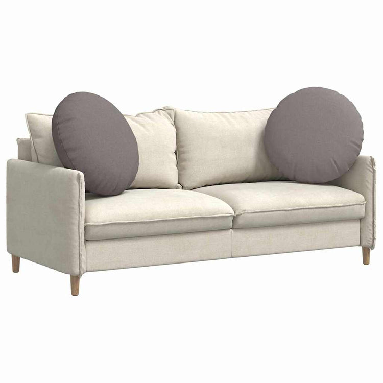 Vidaxl zitkussens 2 st stof taupe ø80 x 29 cm