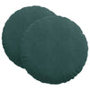 Vidaxl zitkussens 2 pcs donkergroen ø 80 x 29 cm fluweel