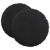 Vidaxl zitkussens 2 pcs zwart ø 80 x 29 cm fluweel