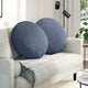 Vidaxl zitkussens 2 st katoen stof blauw ø 80 cm