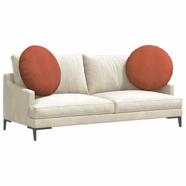 Vidaxl zitkussens 2 st katoen stof rood-oranje ø 80 cm