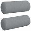 Vidaxl bolster kussens 2 stuks lichtgrijs ø 15 x 40 cm stof
