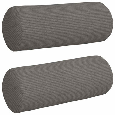Vidaxl bolster kussens 2 pcs lichtgrijs ø 15 x 40 cm katoen stof