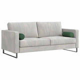 Vidaxl bolster kussens 2 stuks donkergroen ø 15 x 40 cm cordstof - afbeelding 3