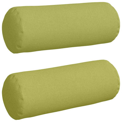 Vidaxl bolster kussens 2 stuks lichtgroen ø 25 x 70 cm stof
