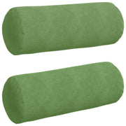 Vidaxl bolster kussens 2 stuks lichtgroen ø 25 x 70 cm cordstof - afbeelding 2