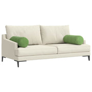 Vidaxl bolster kussens 2 stuks lichtgroen ø 25 x 70 cm cordstof - afbeelding 3
