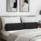 Vidaxl bolster kussens 2 stuks zwart ø 25 x 70 cm microvezel stof