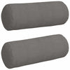 Vidaxl bolster kussens 2 stuks lichtgrijs ø 25 x 70 cm cordstof