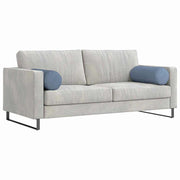 Vidaxl bolster kussens 2 stuks blauw ø 25 x 70 cm cordstof - afbeelding 3