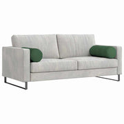 Vidaxl bolster kussens 2 stuks donkergroen ø 25 x 70 cm cordstof - afbeelding 3