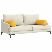 Vidaxl bolster kussens 2 stuks lichtgeel ø 25 x 70 cm cordstof - afbeelding 3