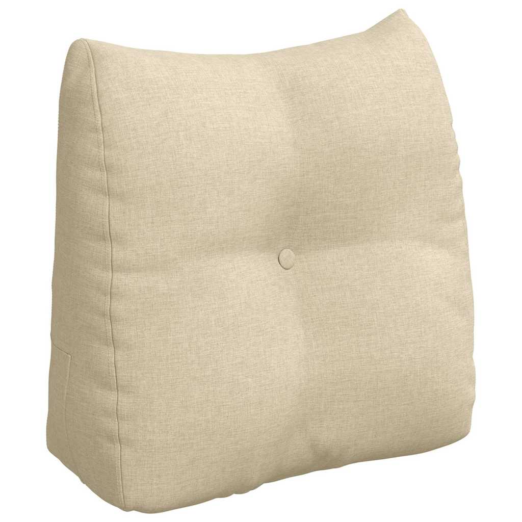 Vidaxl rugkussen crème 45 x 24 x 50 cm stof