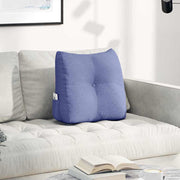 Vidaxl rugkussen jeans blauw 45 x 24 x 50 cm stof - afbeelding 1