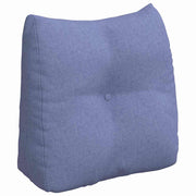 Vidaxl rugkussen jeans blauw 45 x 24 x 50 cm stof - afbeelding 2