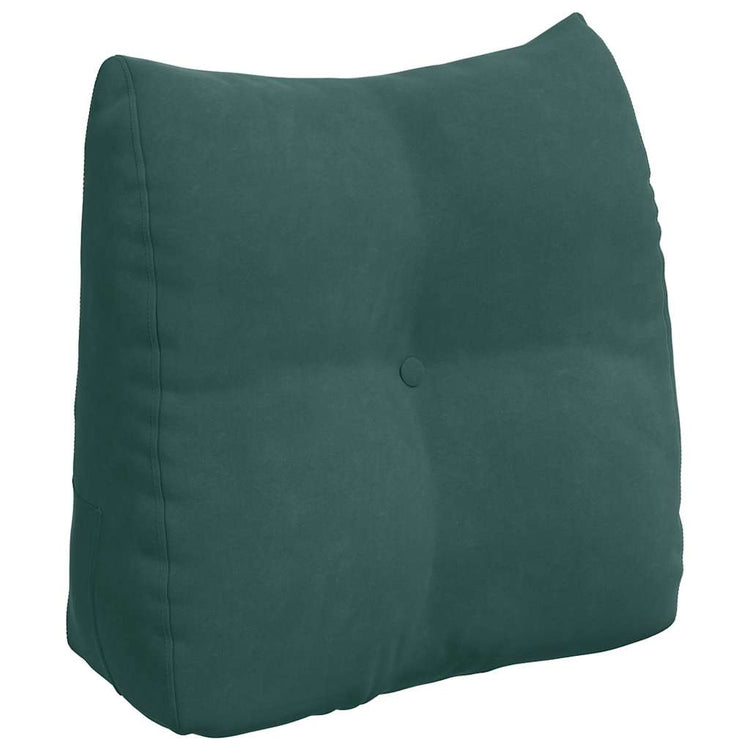 Vidaxl rugkussen donkergroen 45 x 24 x 50 cm fluweel