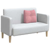 Vidaxl rugkussen roze 45 x 24 x 50 cm fluweel