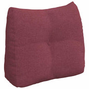 Vidaxl rugkussen wijnrood 60 x 24 x 50 cm stof - afbeelding 2