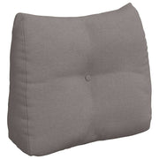 Vidaxl rugkussen taupe 60 x 24 x 50 cm stof - afbeelding 2