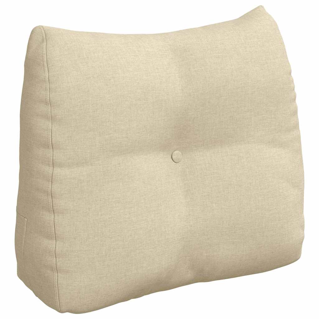 Vidaxl rugkussen crème 60 x 24 x 50 cm stof
