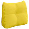 Vidaxl rugkussen lichtgeel 60 x 24 x 50 cm stof
