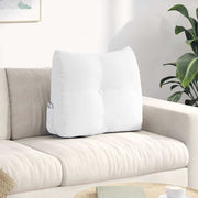 Vidaxl rugkussen wit 60 x 24 x 50 cm stof - afbeelding 1