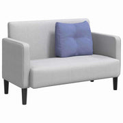 Vidaxl rugkussen jeans blauw 60 x 24 x 50 cm stof - afbeelding 3