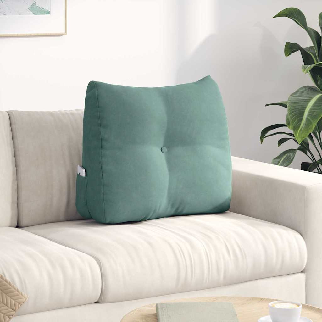 Vidaxl rugkussen zeegroen 60 x 24 x 50 cm fluweel