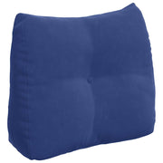 Vidaxl rugkussen politieblauw 60 x 24 x 50 cm fluweel - afbeelding 2