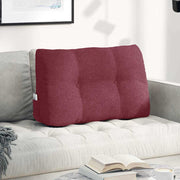 Vidaxl rugkussen wijnrood 80 x 24 x 50 cm stof - afbeelding 1