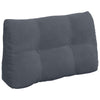 Vidaxl rugkussen donkergrijs 80 x 24 x 50 cm fluweel