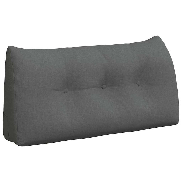 Vidaxl rugkussen donkergrijs 100 x 24 x 50 cm stof