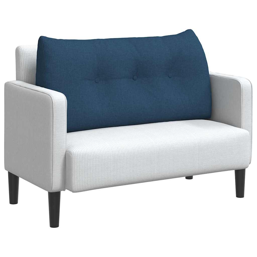 Vidaxl rugkussen blauw 100 x 24 x 50 cm stof